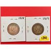 Image 2 : 1918 & 1919 Canada 25¢