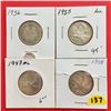1936, 1938 (AU), 1947 (ML), 1948 Canada 25¢