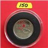 Image 1 : 2003 (Canada Day Colored) Canada 25¢ in capsule