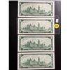 Image 2 : 4 Canada 1967 UNC $1 bills (Consecutive) Beattie/Rasminsky