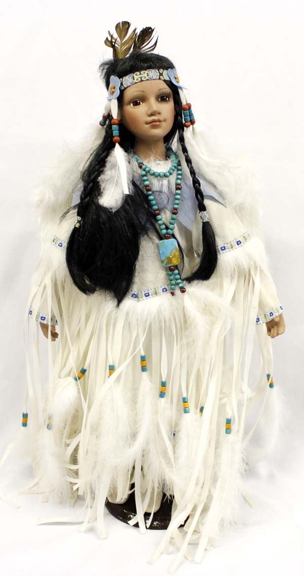 golden keepsake indian doll