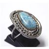 Image 2 : Navajo Silver Turquoise Ring, Size 5
