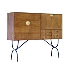 Cupboard, Josef Frank, walnut and metal, H 140