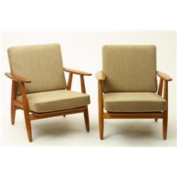 Chairs, 2 , oak