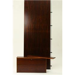 Wallshelf, 4 section, palisander, Poul Cadovius