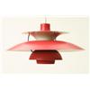 Image 1 : Ceilinglamp, Poul Henningsen, PH 5, red