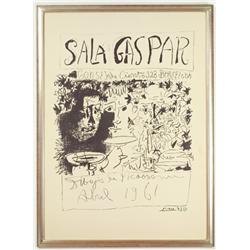 Poster, Pablo Picasso, "Sala Gaspar"