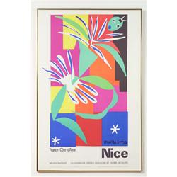Poster, Henri Matisse, "Nice"