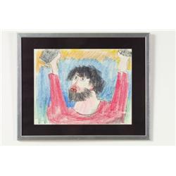 Crayon, Åke Holm, "Moses with lawplates"