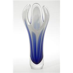 Glassculpture, sign. Flygsfors 56 Coquille