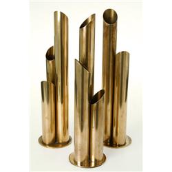 Vases, 3 , brass, Ivar Ålenius Björk