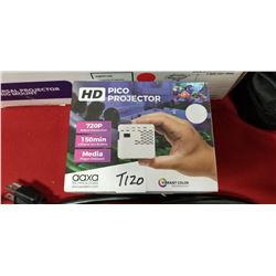 AAXA HD Pico LED Projector with 150-Minute Rechargeable Battery, 1280 x 720p HD