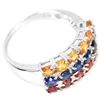Image 3 : Natural MULTI COLOR SAPPHIRE Ring