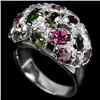 Image 2 : NATURAL AAA MULTI COLOR TOURMALINE RING