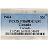 Image 3 : 1984 CANADA TORONTO SILVER DOLLAR PCGS PR69 DCAM