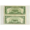 Image 2 : 1934 & 1953 $5 SILVER CERTIFICATES BLUE SEALS