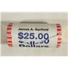 Image 1 : $25 ROLL OF 2011 JAMES A . GARFIELD PRESIDENTIAL