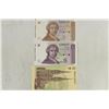 Image 1 : CROATIA 1, 5 & 25 DINARA CRISP UNC