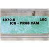 Image 3 : 1970-S ROOSEVELT DIME ICG PR68 CAM