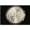 Image 1 : 1 TROY OZ .999 FINE SILVER ROUND 1985 1 WORLD