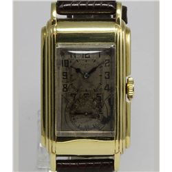 Pre-owned ALPINA GRUEN Prince Rare and nice rectangular wirst watch