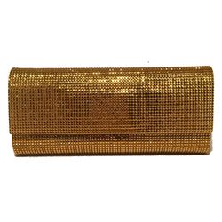 Judith Leiber Gold Crystal Evening Bag Clutch