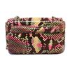 Image 2 : Chanel Multi Color Python Snakeskin Mini Classic Flap Shoulder Bag