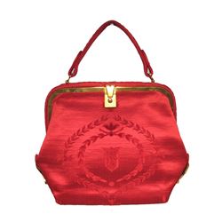 Roberta Di Camerino Vintage Red Tapestry Handbag