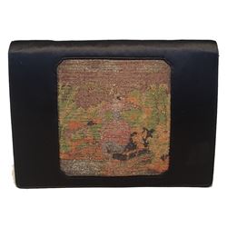 Anton Moritz Vintage Needlepoint Silk Clutch