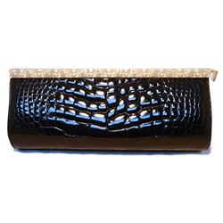 Barry Kieselstein-cord Black Alligator Clutch