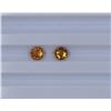 Image 1 : 1.33ct Yellow Tourmaline match pair Round cut