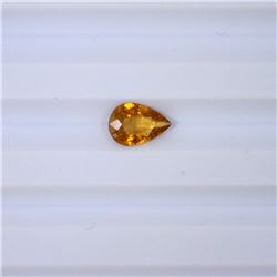 0.95 ct yellow tourmaline pear cut