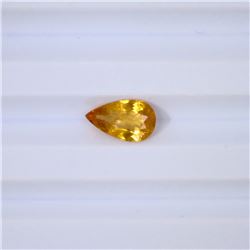 1.27 ct yellow tourmaline pear cut