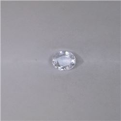 0.98 ct white sapphire oval cut