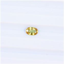 0.61 ct ceylon yellow sapphire oval cut