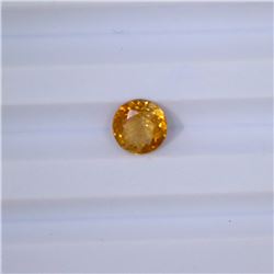 1.06 ct yellow tourmaline round cut