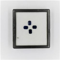 5.22ct Ceylon Sapphire 4pcs  Emerald cut