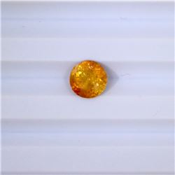 1.62 ct yellow tourmaline round cut