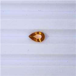 0.70 ct yellow tourmaline pear cut