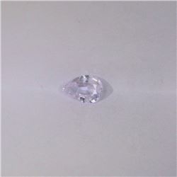 0.99 ct white sapphire pear cut