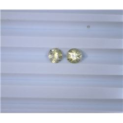 3.78 ct zircon round match pair cut
