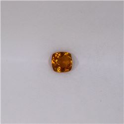 0.54 ct yellow tourmaline princess cut