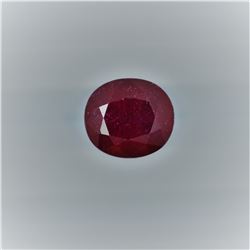 4.91ct  Ruby Oval cut
