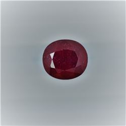 4.91ct  Ruby Oval cut