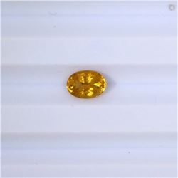 0.80 ct yellow tourmaline oval cut