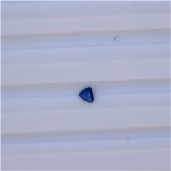 0.23 ct natural ceylon blue sapphire trillion cut