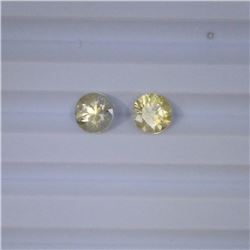 3.59 ct zircon match pair round cut