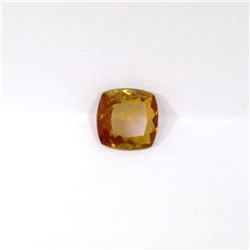 1.73 ct yellow tourmaline cushion cut