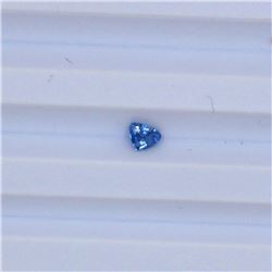 0.316 ct natural ceylon blue sapphire trillion cut