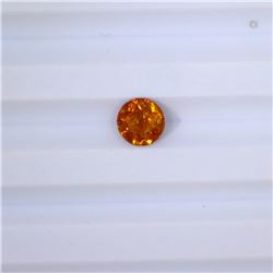 1.042 ct yellow tourmaline round cut